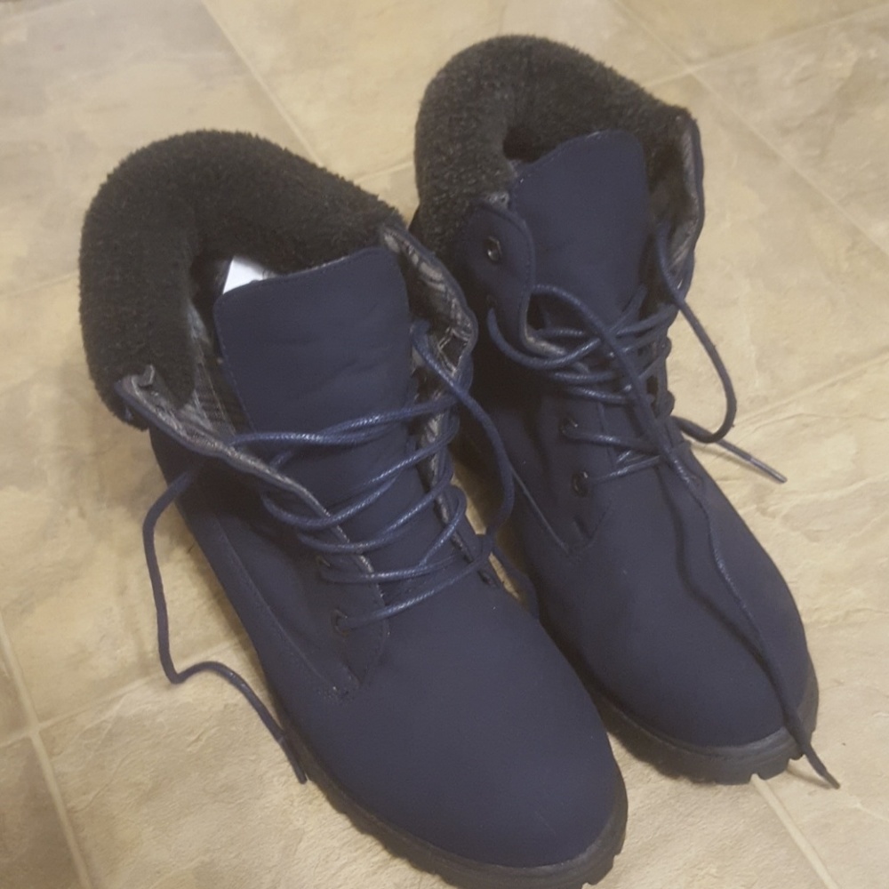 Blue boots