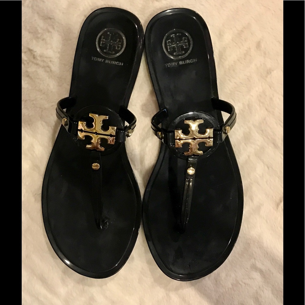 TORY BURCH MINI MILLER JELLY FLAT THONG SANDALS 6