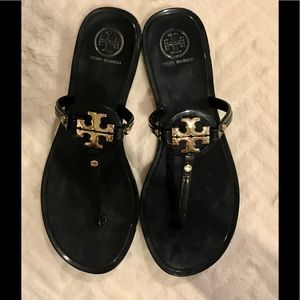 TORY BURCH MINI MILLER JELLY FLAT THONG SANDALS 6