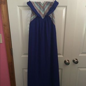 Strapless maxi dress