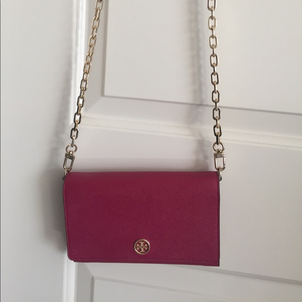 Like new Tory burch Robinson saffiano WOC