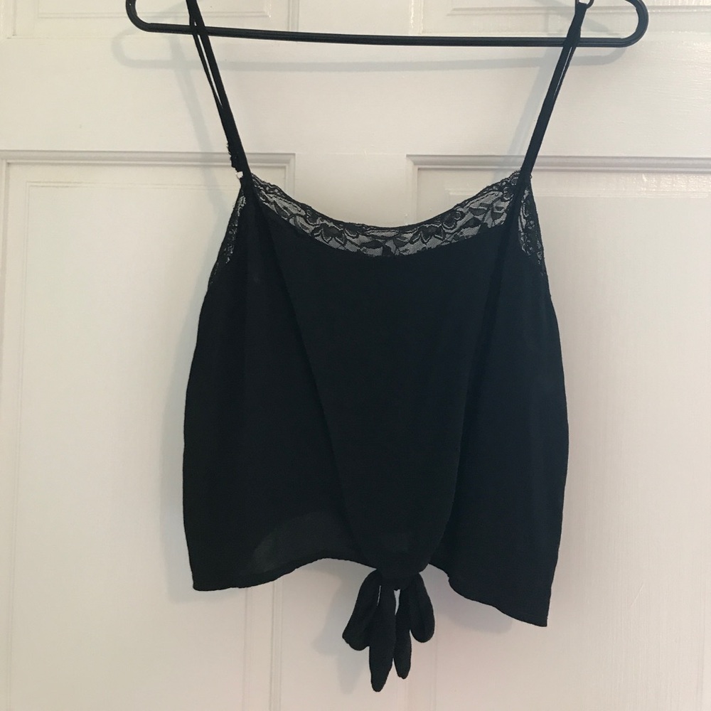 Brandy Melville Tie Front Crop Top