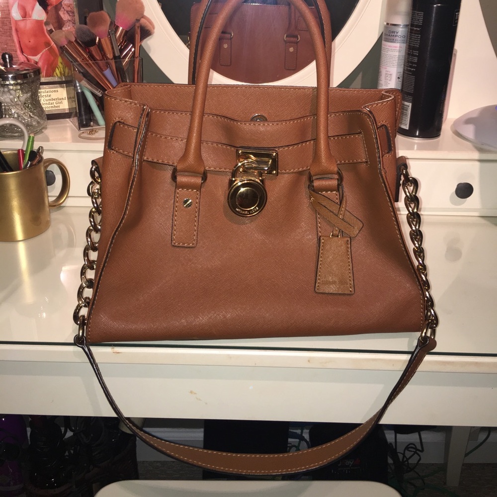 Michael Kors Leather Purse Gold Accents