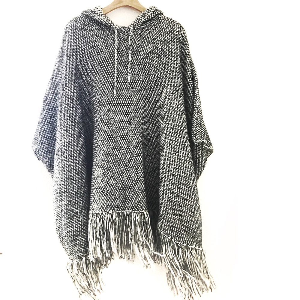 Forever 21 Marbled Knit Poncho