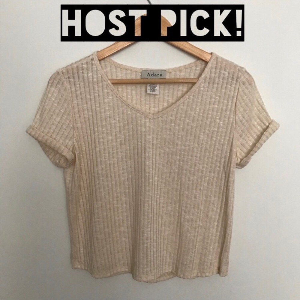 [$6] 🆕 Peaches & Cream Crop Top