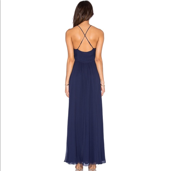 L'AGENCE Adriana Ruffle Maxi Dress - Picture 3 of 7
