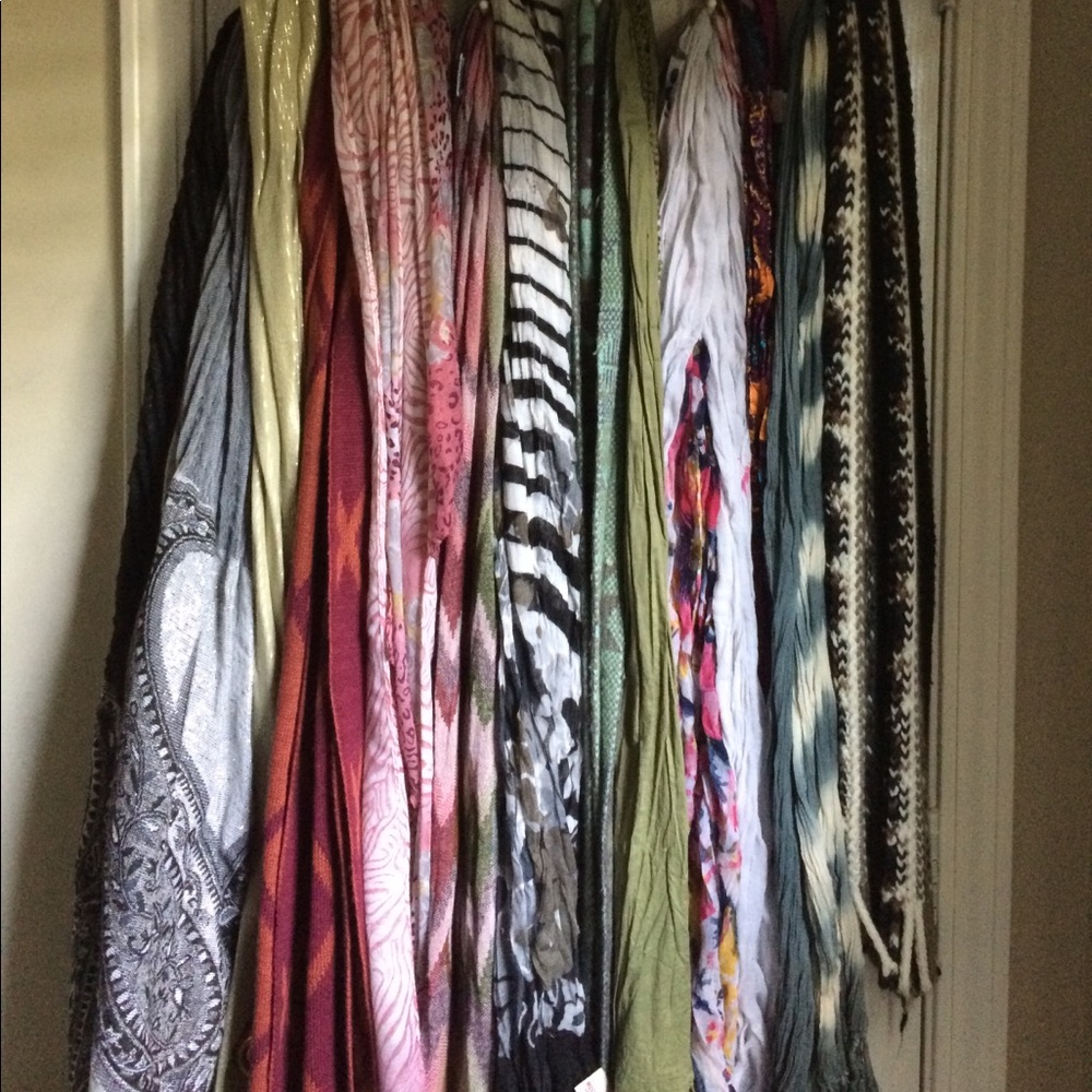 Scarves. Fall/winter/summer/spring scarves.