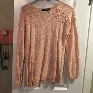 light pink sweater