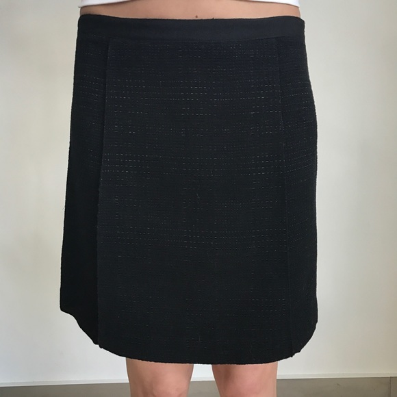 Vince Black Wool Mini Skirt - Picture 2 of 7