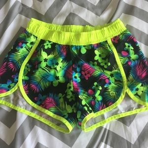 Water shorts with flowers
