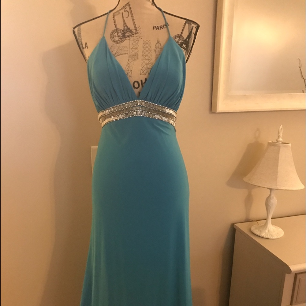 Gorgeous Backless Gown from Prom Girl.