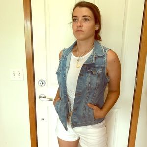 Free People Denim Vest