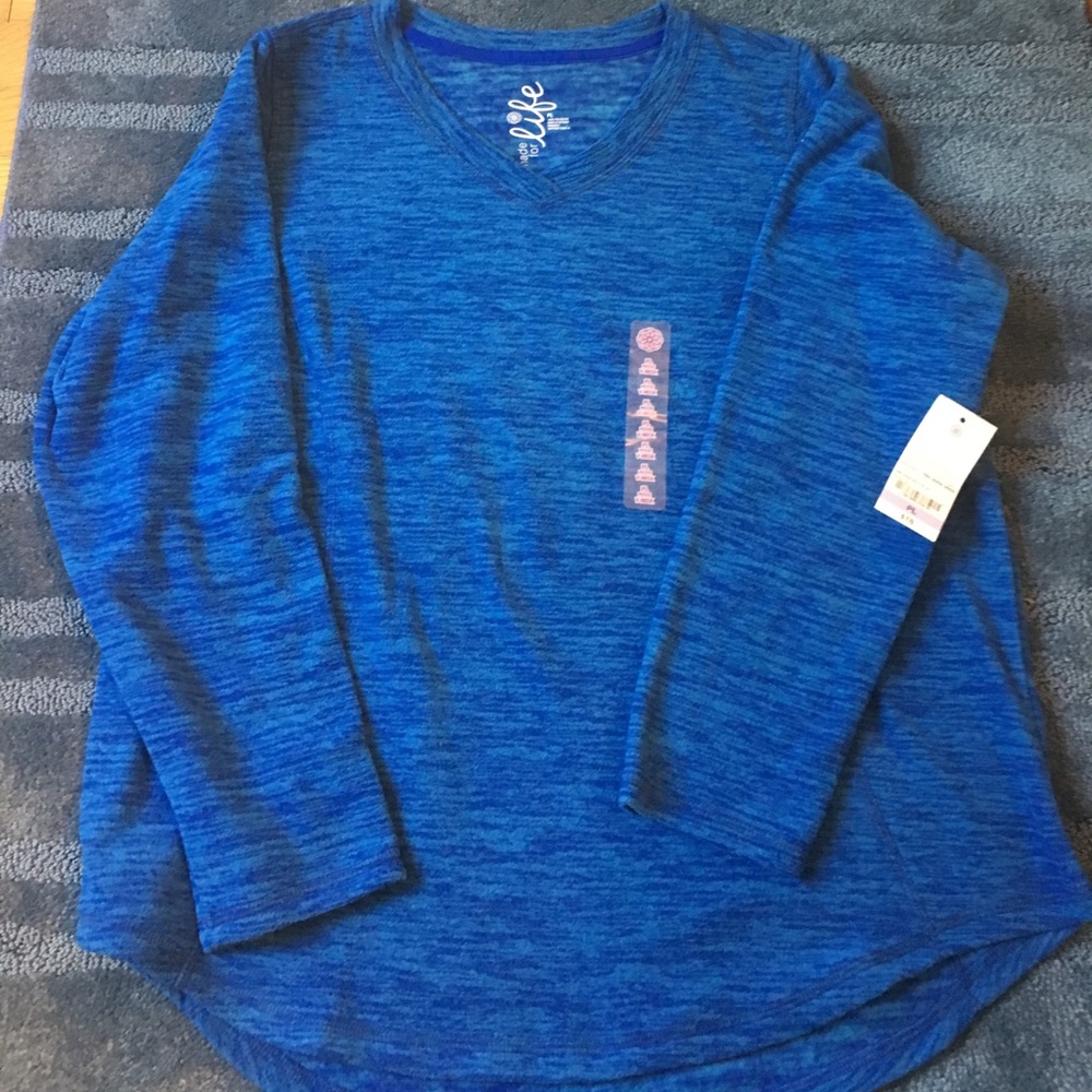 NWT Womens petite long sleeve shirt