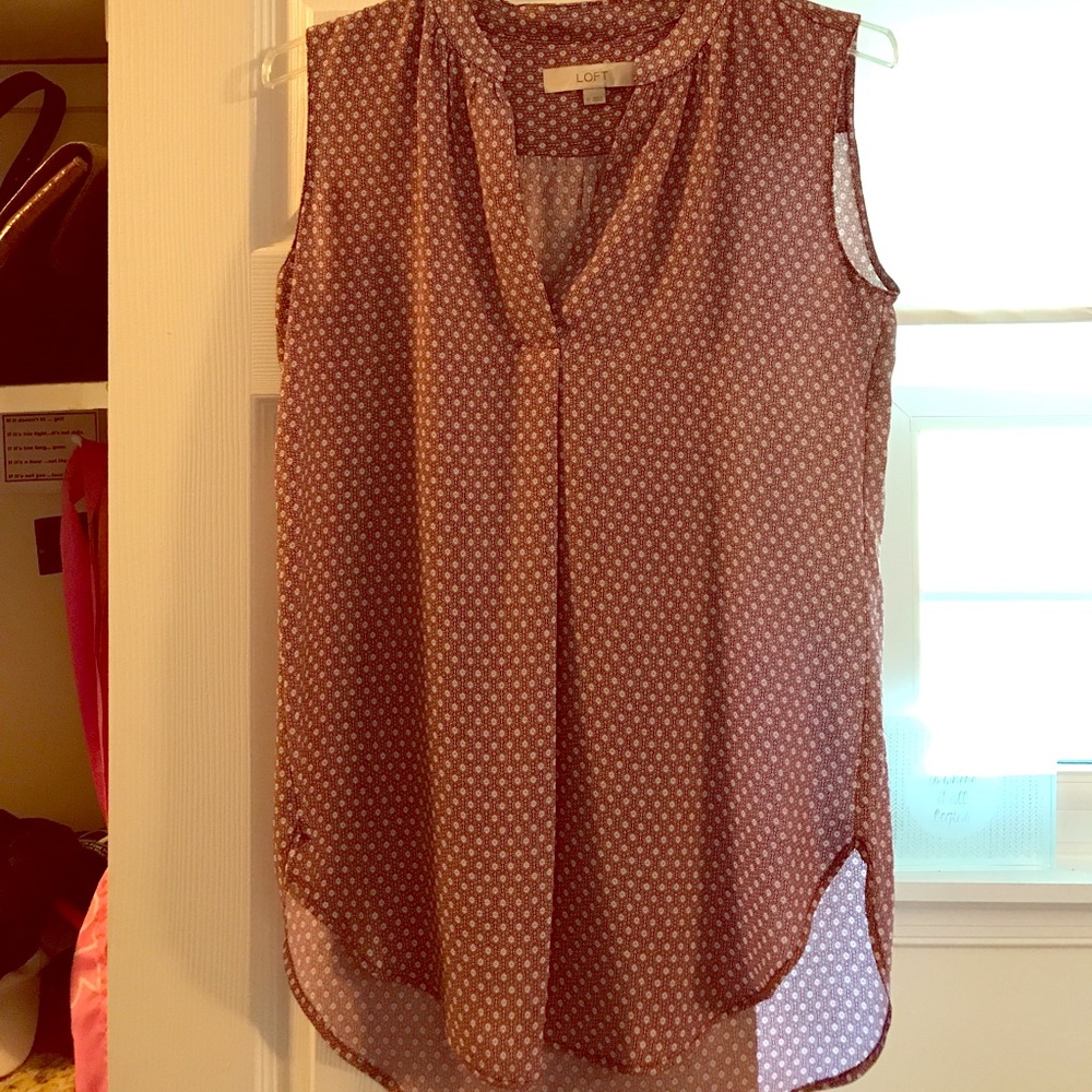LOFT flowy sleeveless blouse