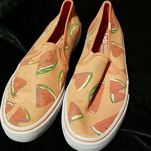 Keds Watermelon Print Slip On, Size 10
