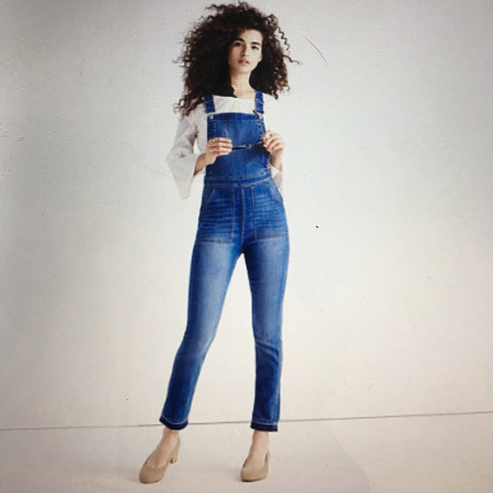 Madewell skinny overalls- drop-hem edition
