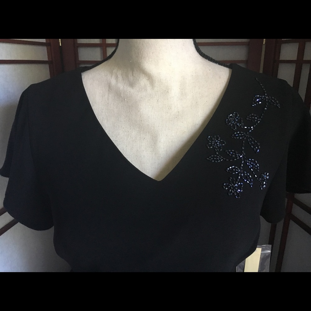 🔥🆕 SIZE 8 Amanda Smith Black Cocktail Dress - Picture 6 of 8