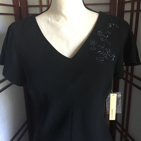 🔥🆕 SIZE 8 Amanda Smith Black Cocktail Dress - Picture 4 of 8