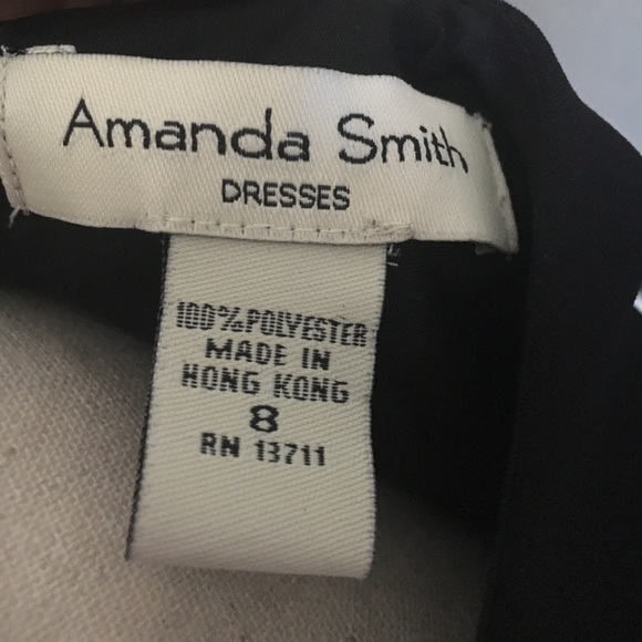 🔥🆕 SIZE 8 Amanda Smith Black Cocktail Dress - Picture 7 of 8