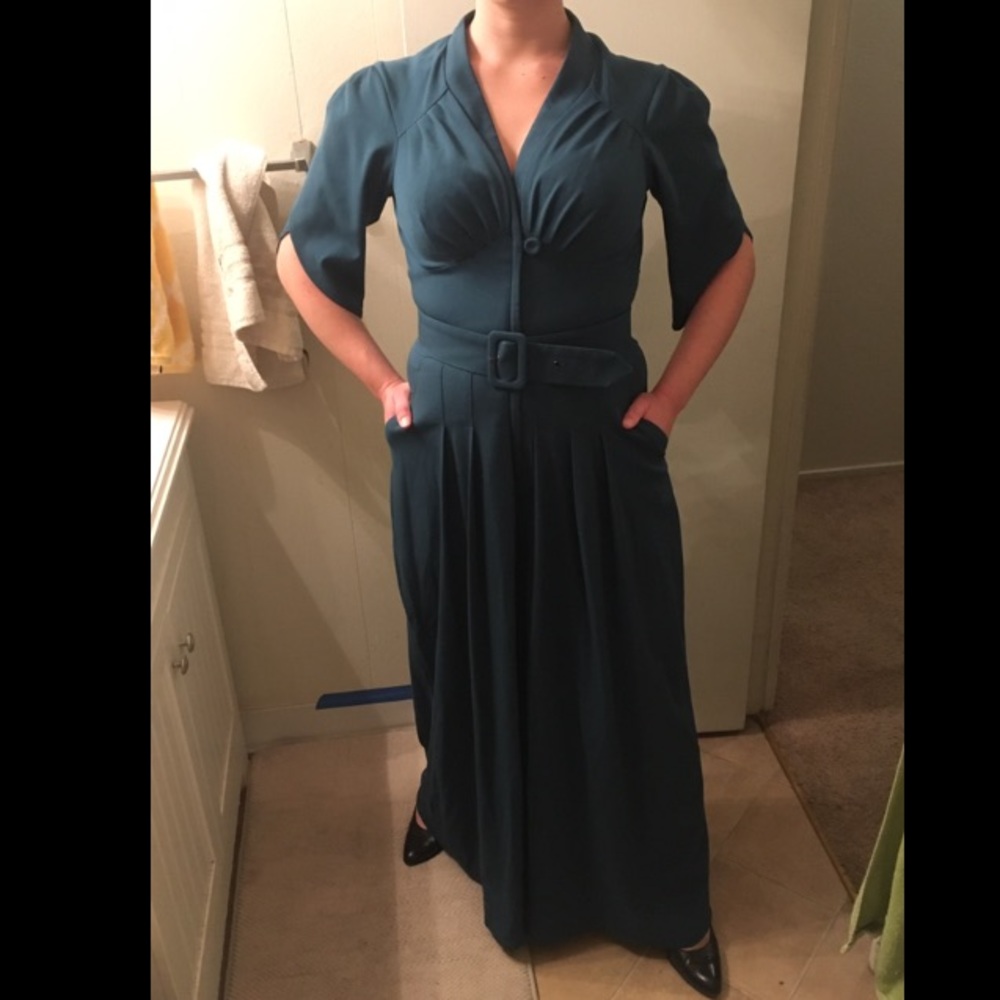 Miss Candyfloss Embolden Age Jumpsuit (Teal, L)