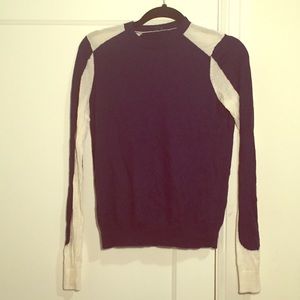Blue fitted cashmere sweater