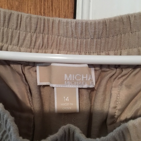 Michael Kors linen pants beige size 14 - Picture 3 of 3