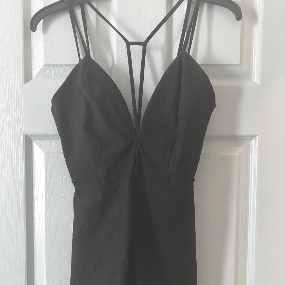 Black Strappy Romper