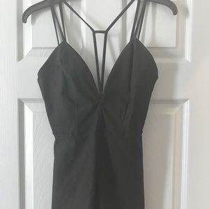 Black Strappy Romper