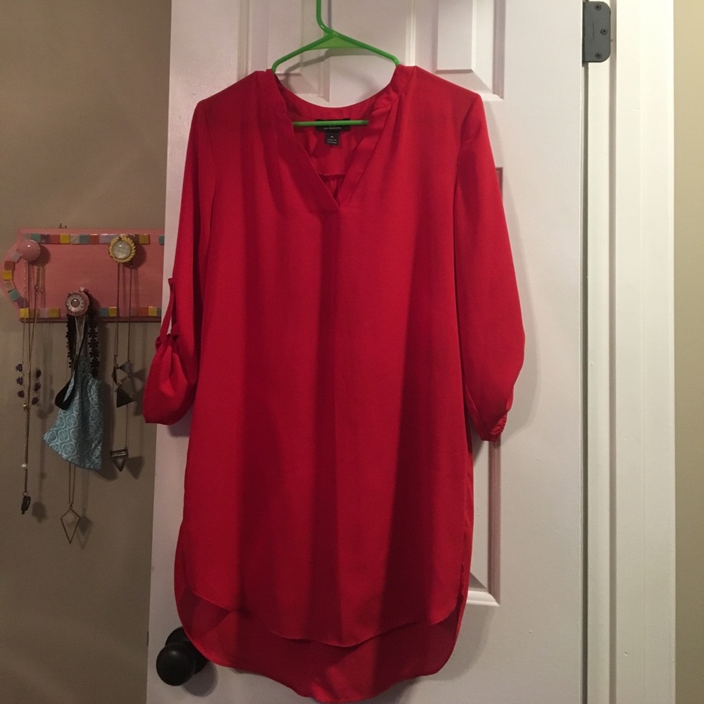 red blouse