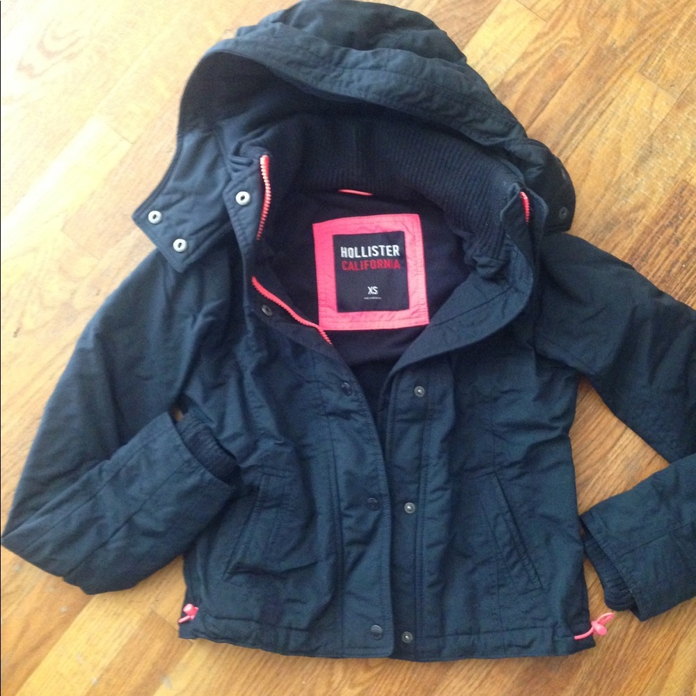 Hollister navy jacket
