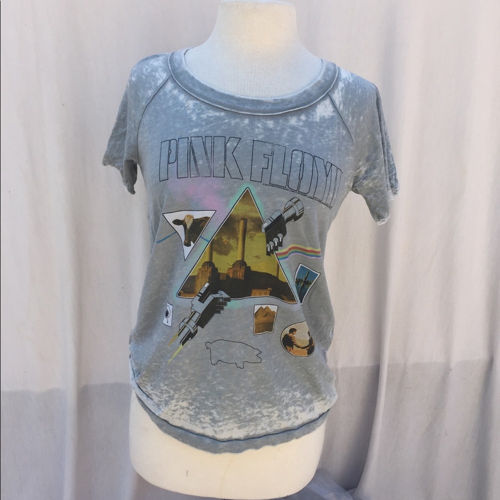 Chaser: Pink Floyd Acid Wash Tee w/ Cutout