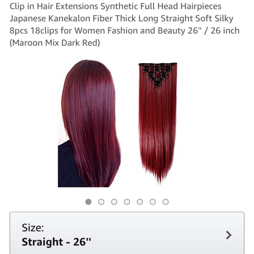 Red/Burgundy Hair Extensions