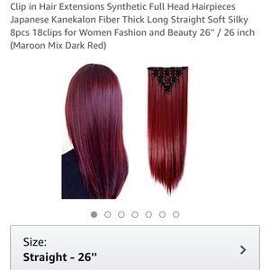 Red/Burgundy Hair Extensions