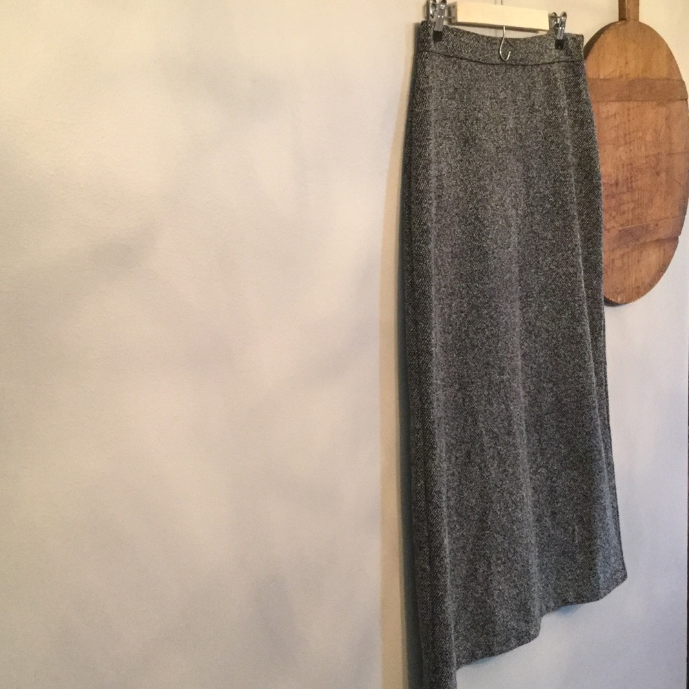 Mingled grey and black skirt