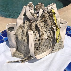 *** FLASH SALE*** ON DVF leather &snake skin tote.