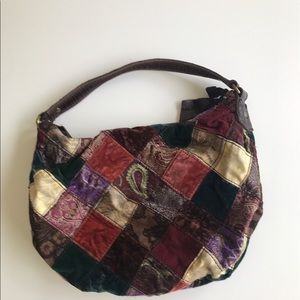 Lucky brand patchwork hobo bag