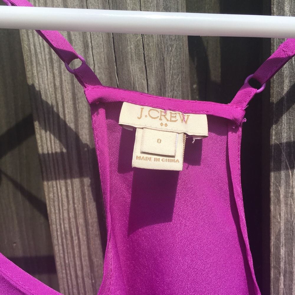 NWOT J Crew Magenta Shirt Size 0 - Picture 2 of 3