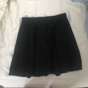 Black Ribbed Skirt