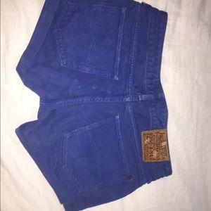Blue shorts