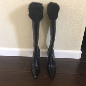 Black boots by Valerie Stevens (Val flex ) size 8
