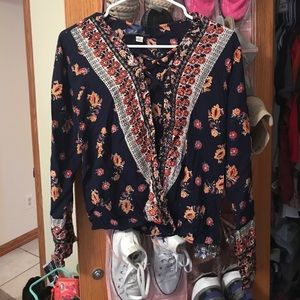 Francesca's open front top