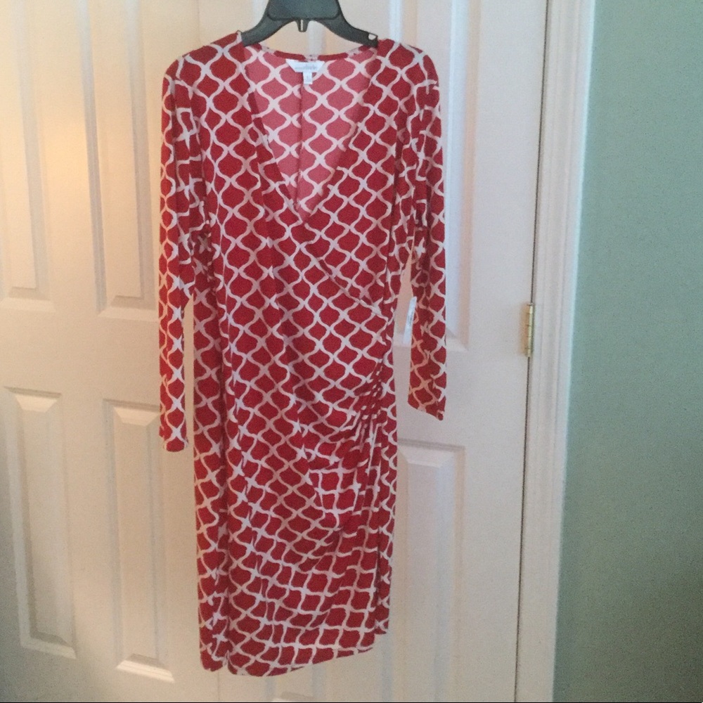 Charming Charlie red print dress, size large
