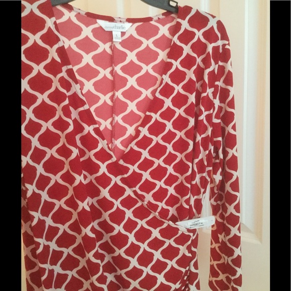 Charming Charlie red print dress, size large - Picture 2 of 3