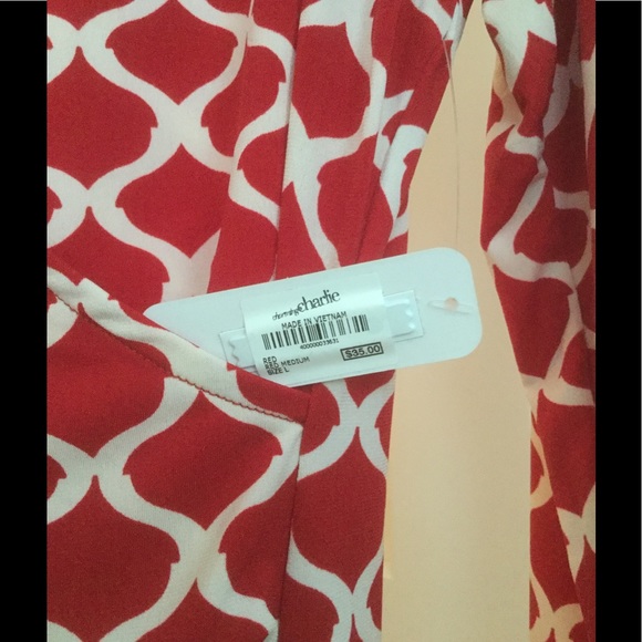 Charming Charlie red print dress, size large - Picture 3 of 3