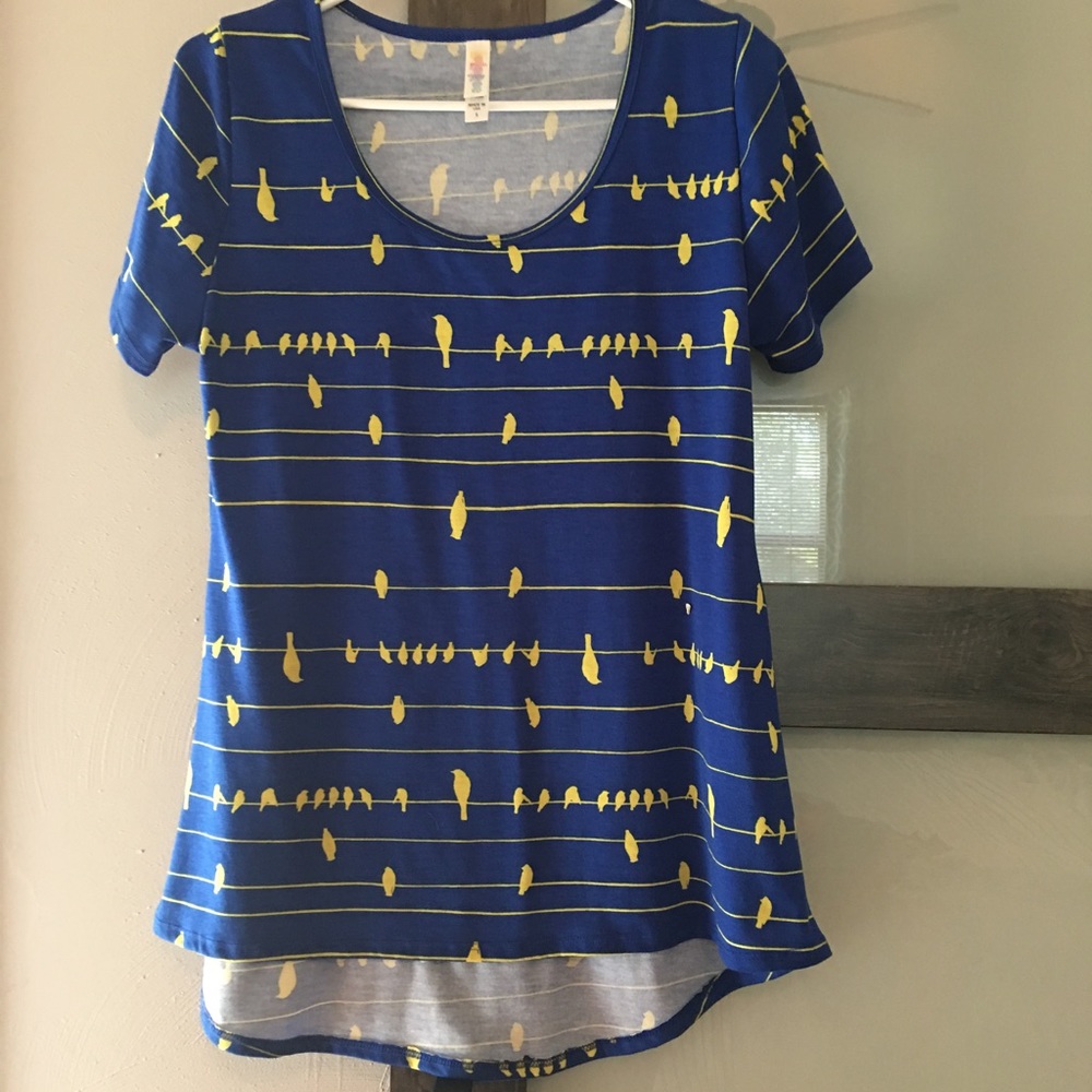 Lularoe Classic Tee - Birds on a Wire