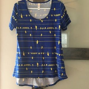 Lularoe Classic Tee - Birds on a Wire