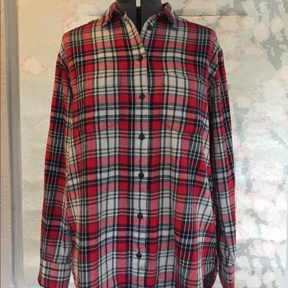 Madewell Plaid Oversized Button Up