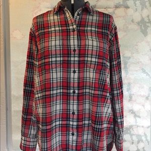 Madewell Plaid Oversized Button Up