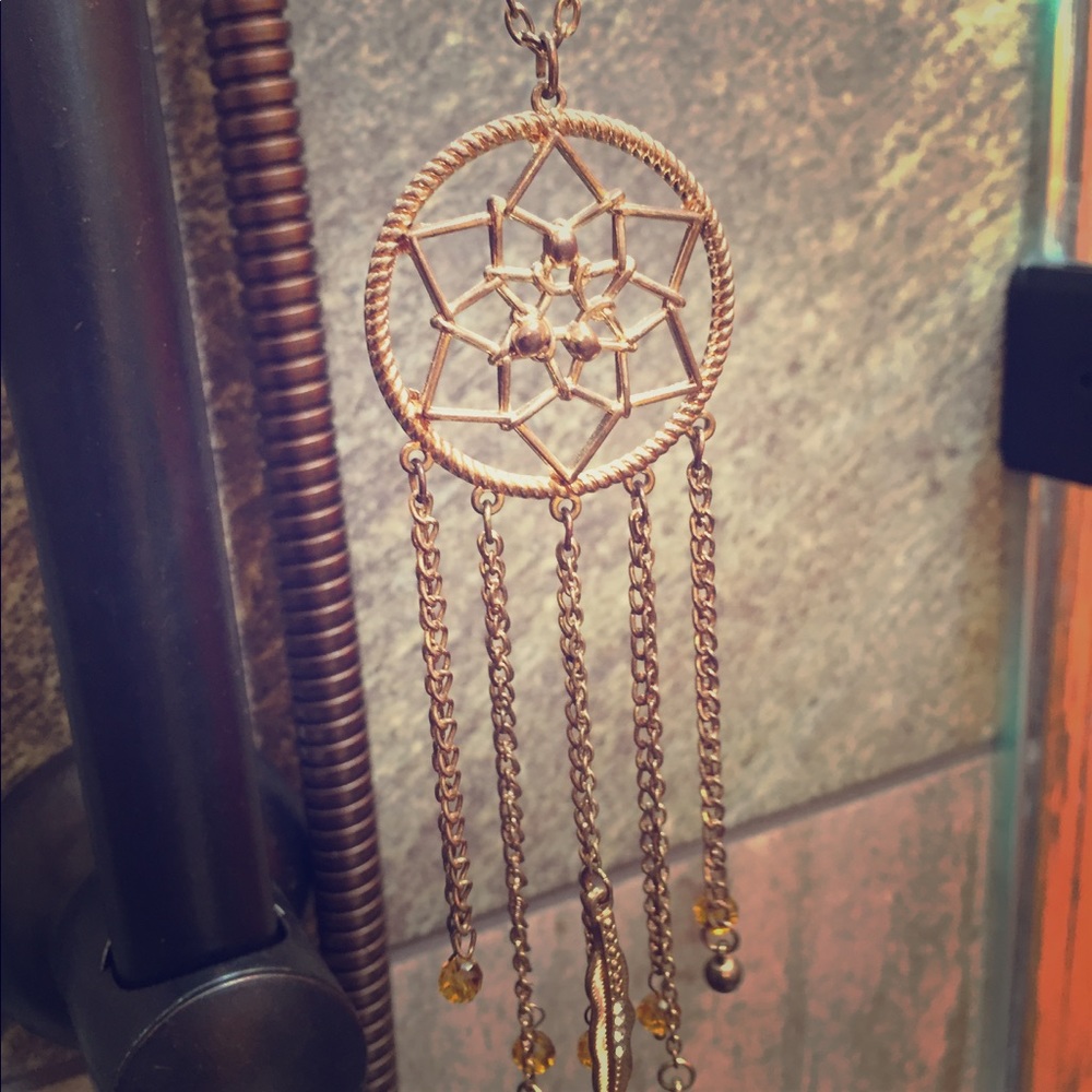 Dazzled dream catcher necklace
