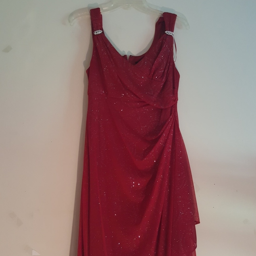 Red Sequined Dress